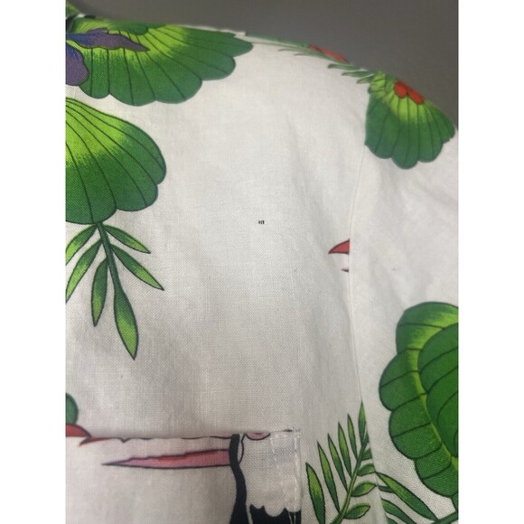 Vintage Scorpio Collection Hawaiin Tropical Short Sleeve Buttton Shirt Large - Picture 3 of 5